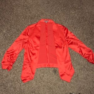 Charlotte Russe Shiny orange jacket